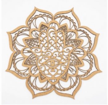 MANDALA MÃO DA SORTE 30CM