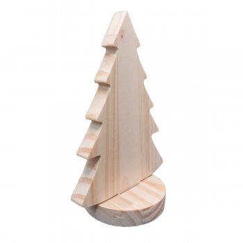 Arvore De Natal Em Pinus Na Base 20cm