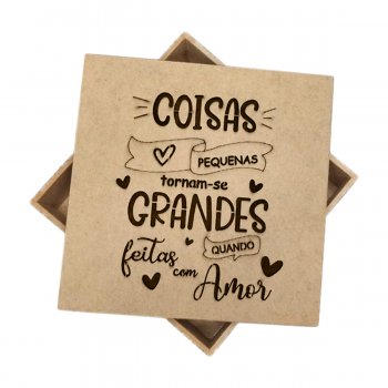 CAIXA  15 X 15 X 5 - COISAS PEQUENAS TORNAM-SE GRANDES