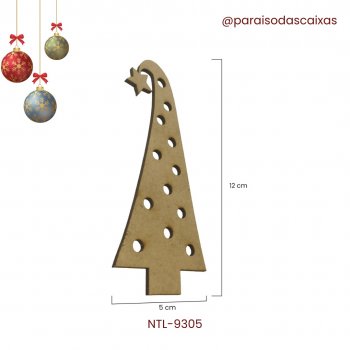 Aplique Natal Arvore Bolinha Torta 12cm