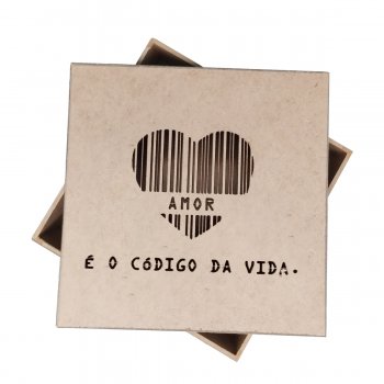 Caixa 15 X 15 X 5 Amor E O Codigo Da Vida