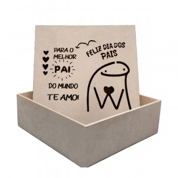 Caixa 15 X 15 X 5 - Para O Melhor Pai Do Mundo Te Amo - Bento