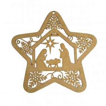 ESTRELA EM MD PRESEPIO FLOCOS