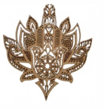 MANDALA MÃO DA SORTE PONTA - 10 CM