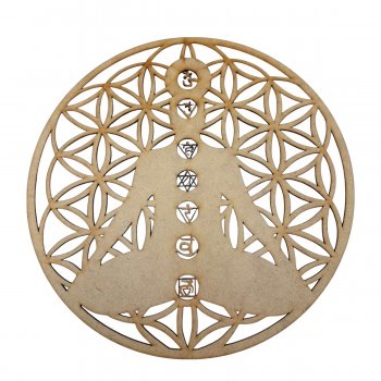 MANDALA INDIANA CHAKRAS 27 CM