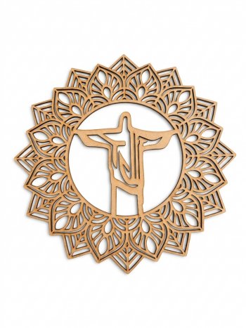 MANDALA JESUS CRISTO 30 CM