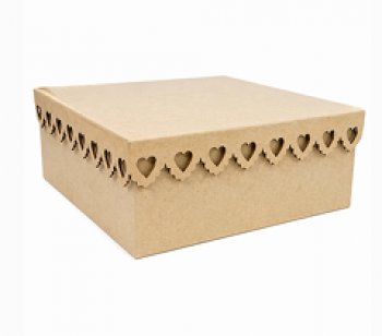 CAIXA 19 X 19 X 8 BORDA CORACAO RENDADO