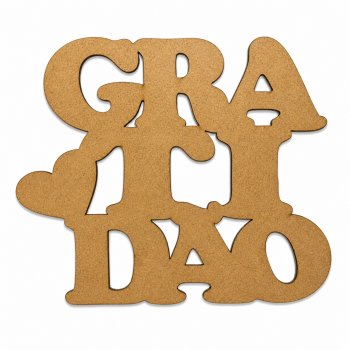 FRASE GRATIDAO 18X15CM