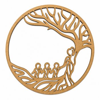 MANDALA ARVORE MÃE FAMILIA 26 CM