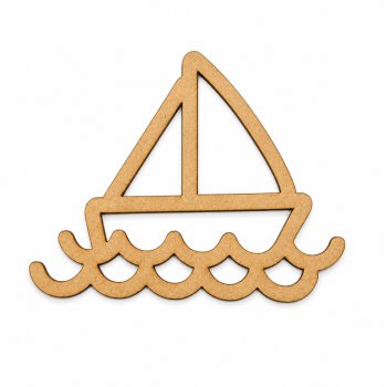APLIQUE BARQUINHO ONDAS 12X10CM
